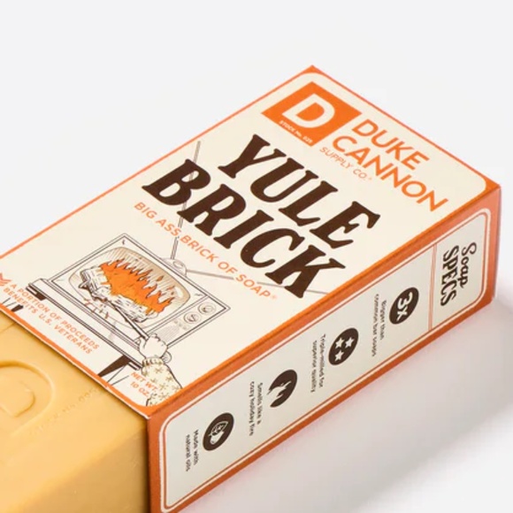 Duke Cannon Yule Log - Soap 10 oz. Charred Wood/Leather Scent Made in U.S.A. New - Picture 2 of 2